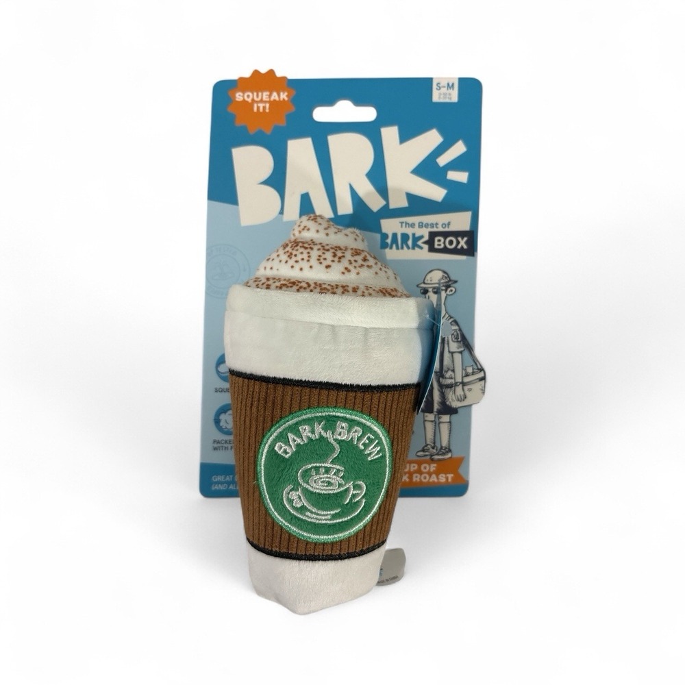 BARK Cup Of Bark Roast Plush Dog Toy - 1.0 ea SQUEAKER